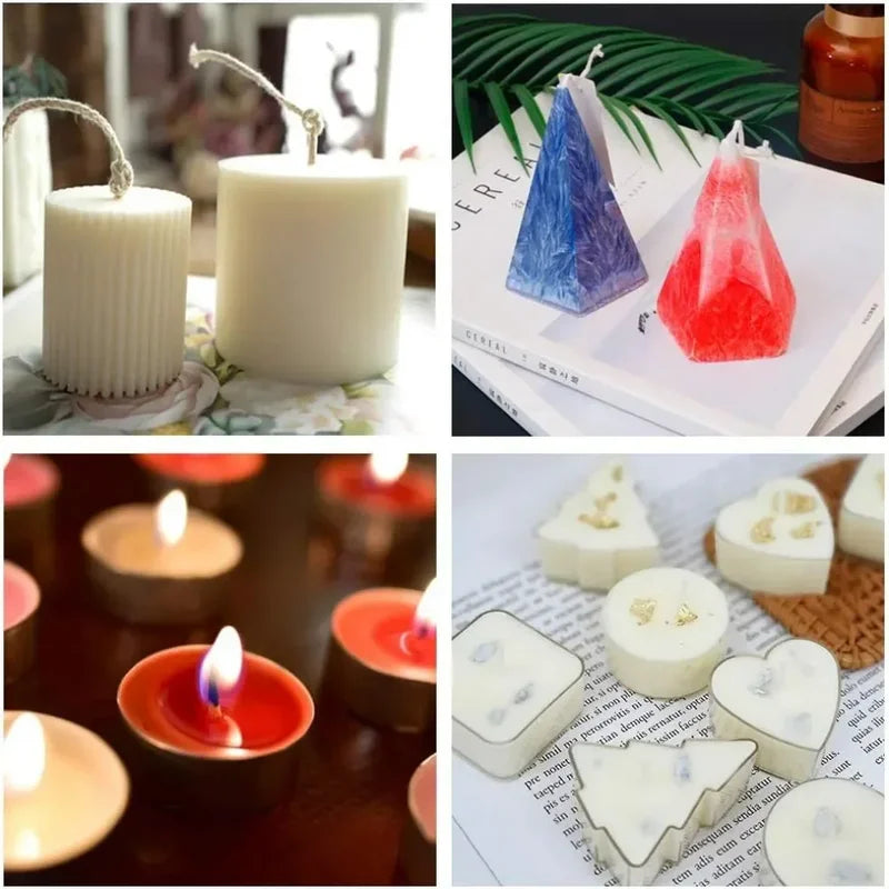 Pure Soy Wax Blocks for Candle Making - Natural, High-Quality, Multiple Sizes