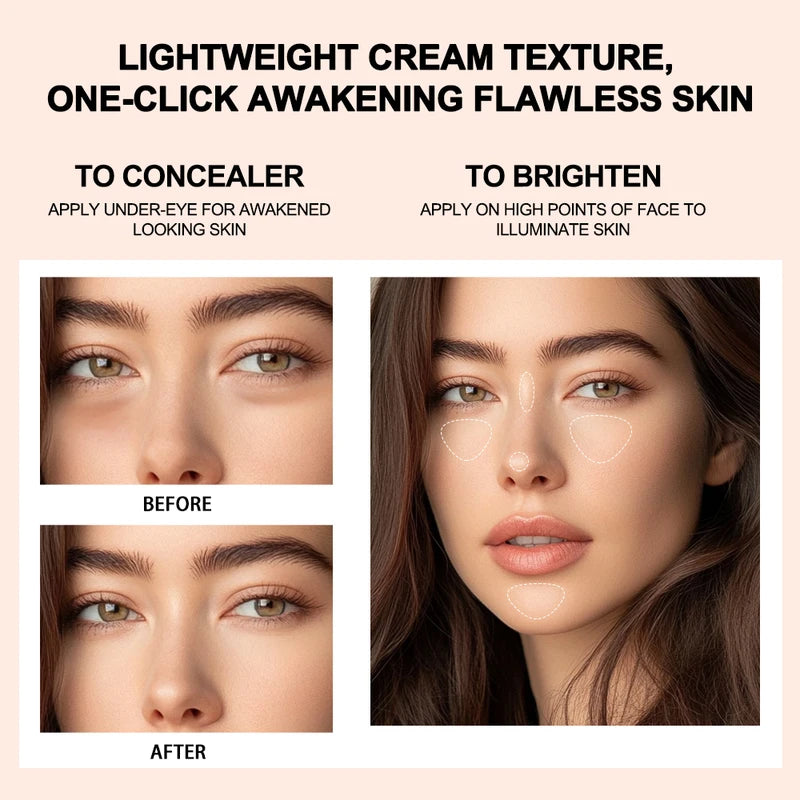Liquid Concealer Pen for Acne Dark Circles Skin Brightening Face Makeup