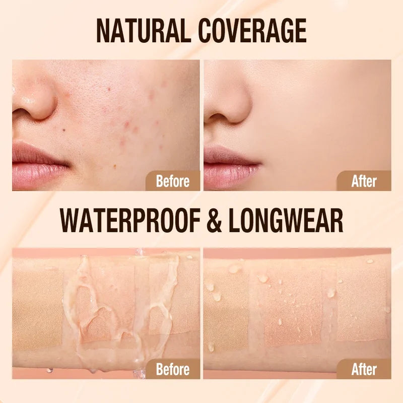 High Coverage Liquid Foundation SPF30 Waterproof Face Makeup 30ml