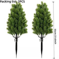 Artificial Pine Needle Christmas Trees - Indoor & Outdoor Holiday Decor - 2pcs