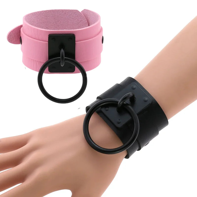 Halloween Emo Punk Goth Black Pendant Bracelets for Women Men - Matching Jewelry Gifts