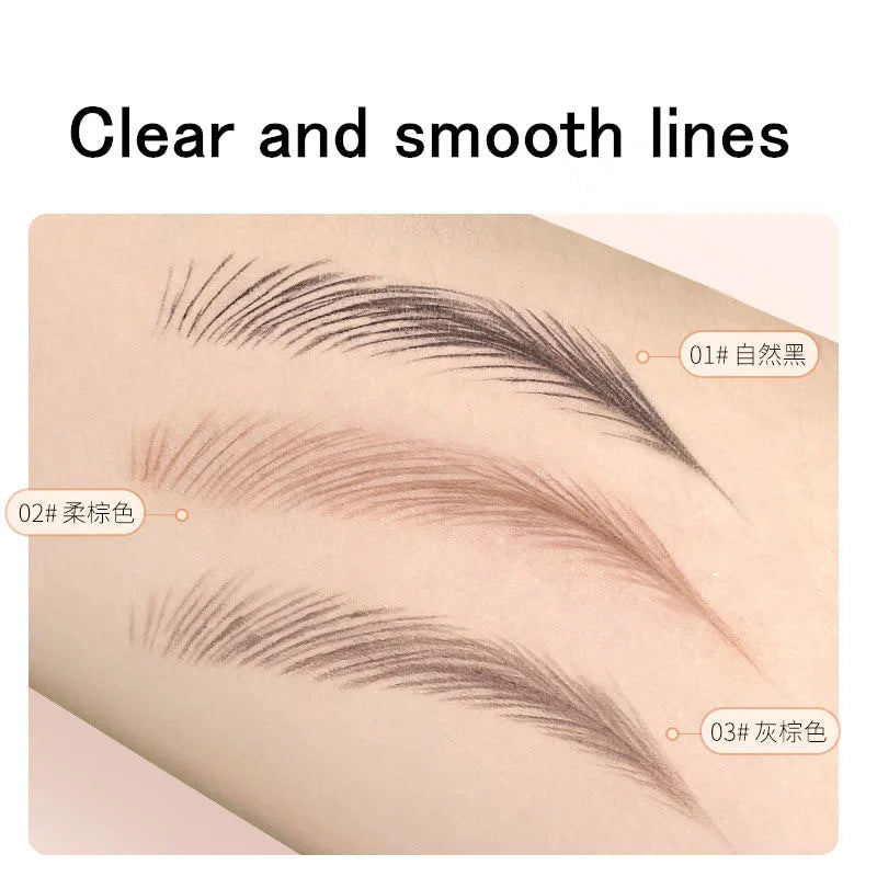 Matte Waterproof Eyebrow Pencil Microblading Definer - Natural Finish, Easy to Apply
