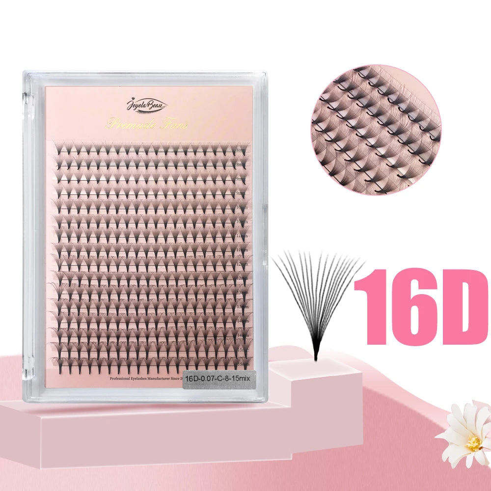 Premade Volume Lash Extensions 4D-20D Faux Mink Individual Fans for Eyelash Extension