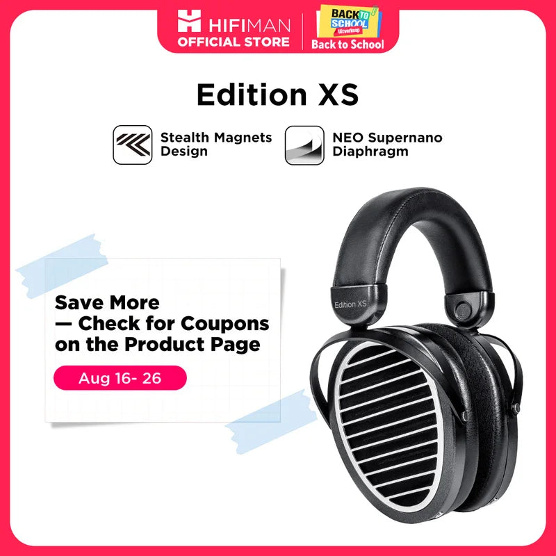 Refurbished HIFIMAN Edition XS Open-Back Over-Ear Planar Magnetic Headphones