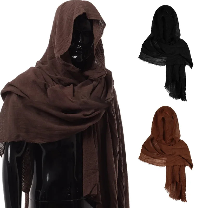 Medieval Pirate Hooded Cloak Costume Accessory for Halloween & Renaissance Fairs