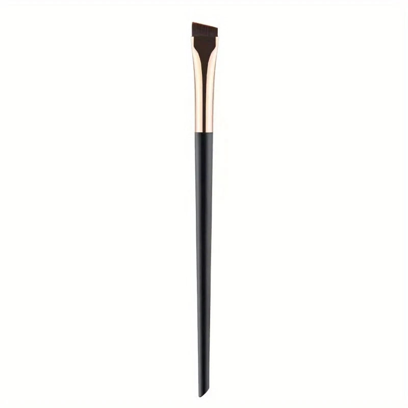 3pcs Eyeliner and Eyebrow Makeup Brush Set - Portable Flat Fine Contour Tools