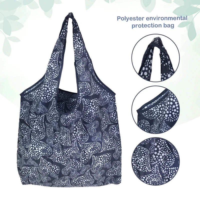 Large Reusable Waterproof Shopping Bag Eco Tote for Grocery Beach & Storage