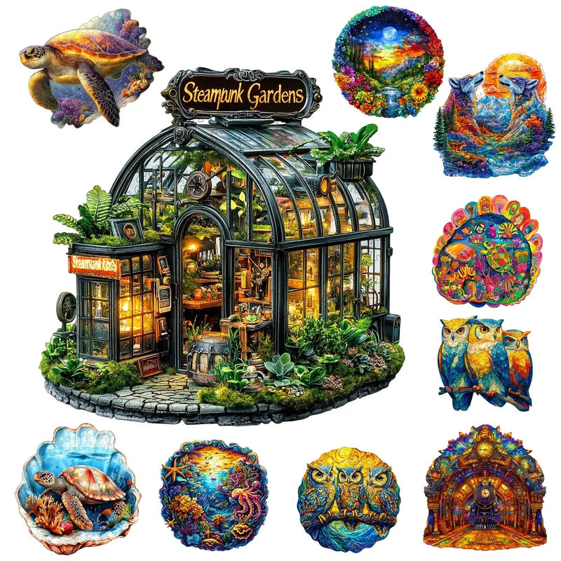 Wooden Puzzle Toy - Fantasy Themed Decorative Gift for Kids & Teens