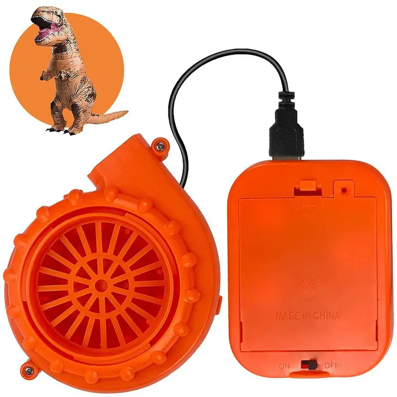Mini Inflatable Costume Blower Fan for Dinosaur Cosplay Halloween Party