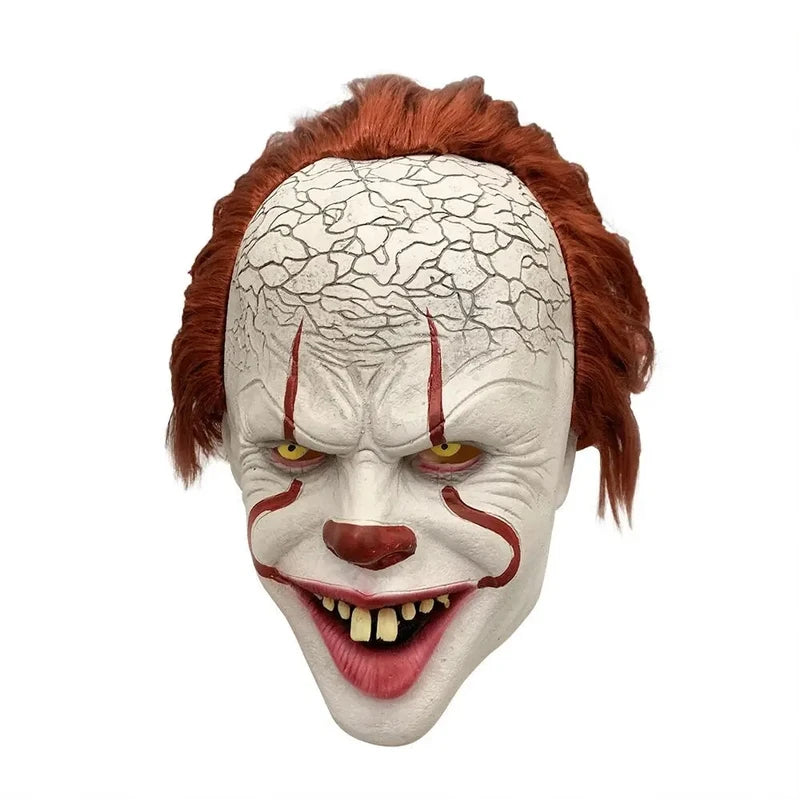 Horror Pennywise Joker Clown Latex Mask for Cosplay Halloween Party Props