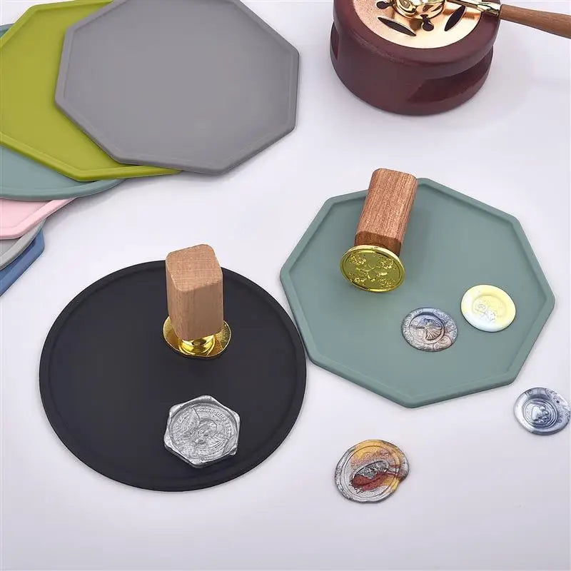 Silicone Wax Seal Pad Set for DIY Crafts and Weddings - Multiple Colors