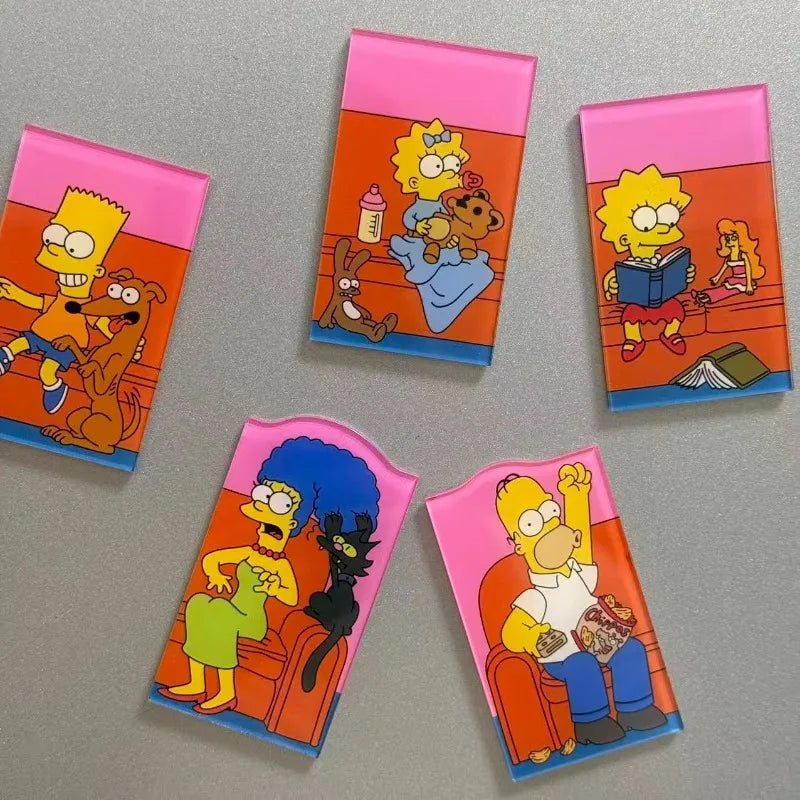 Cartoon Refrigerator Stickers for Kitchen Decor - The Simpsons Style