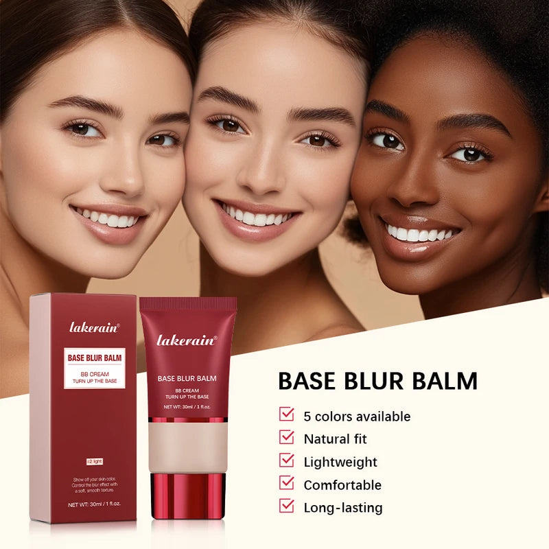 Matte Foundation Base Blur BB Cream - Full Coverage, Long-Lasting, Soft Focus Face Makeup