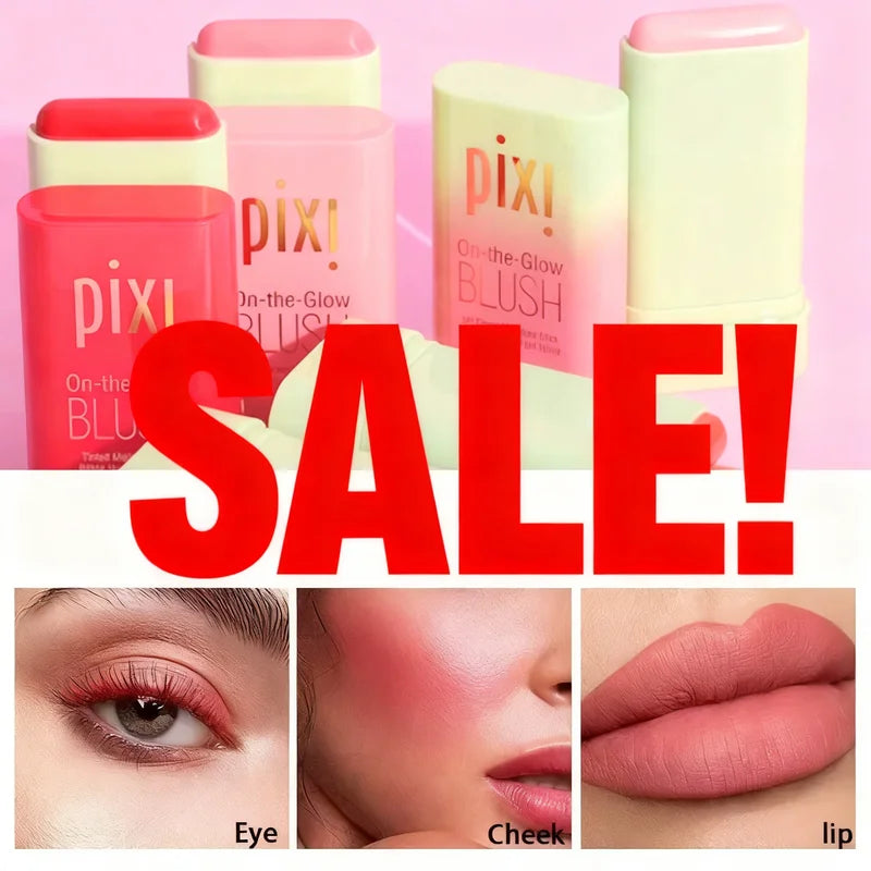 Natural Nude Cream Blush Stick for Cheeks & Lips - Buildable, Long-Lasting Makeup