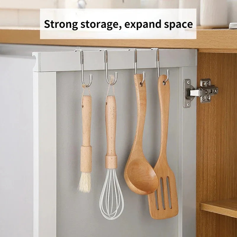Stainless Steel S-Shape Hooks Set for Kitchen & Bathroom Storage - 5 Pack