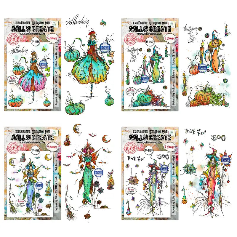 Halloween Scrapbooking Dies and Stamps Set for Card Making and Crafts