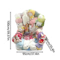 Large Waterproof Stuffed Animal Storage Bean Bag Cover Organizer for Kids' Rooms