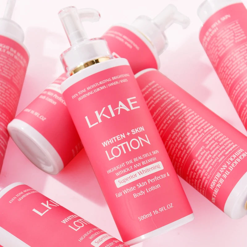Niacinamide Whitening Body Lotion with Rose Oil & Vitamin C - 500ml Moisturizer for Brightening Skin