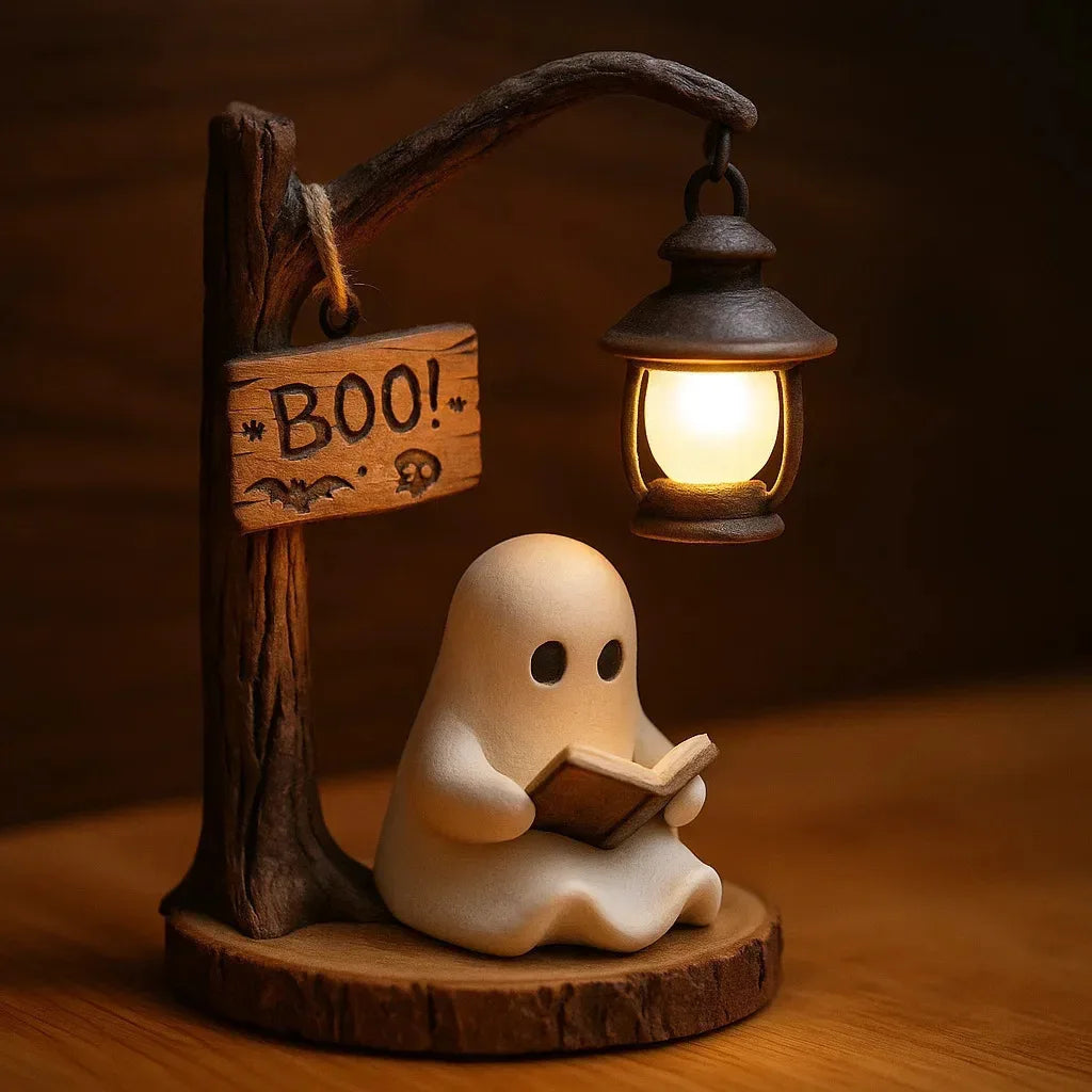 Halloween Witch Ghost 3D Lantern Lamp - Spooky Party Indoor Outdoor Decor