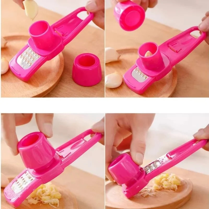 Mini Garlic Grinder and Peeling Machine - Portable Multi-Functional Kitchen Tool