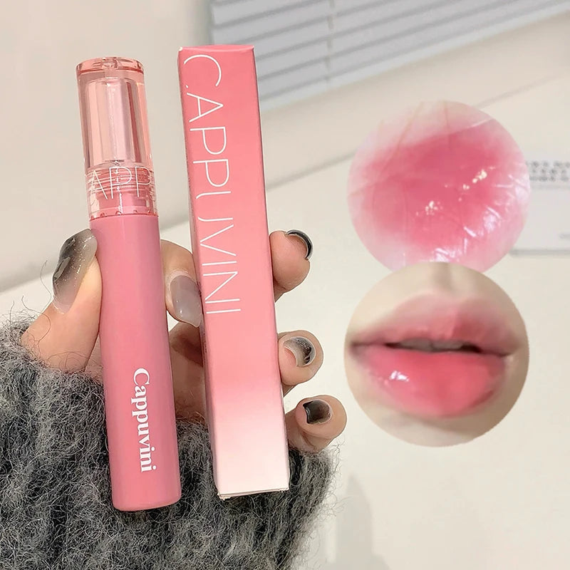Long-Lasting Waterproof Lip Gloss - High Pigment Jelly Lip Shine