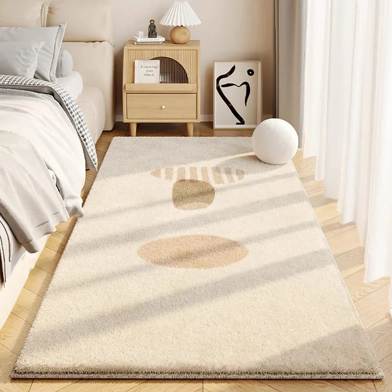 Faux Cashmere Fluffy Rug - Non-Slip Living Room Bedroom Home Decor
