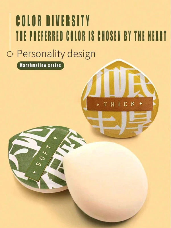Makeup Sponge Puff Set - High Density Bouncy Foundation Applicators for Flawless Finish