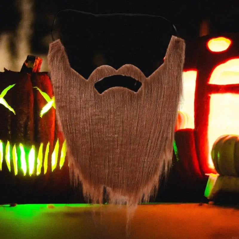 Halloween Fake Beard Set - Funny Disguise Costume Accessories for Parties