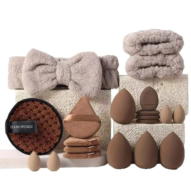 33-Piece Makeup Kit with Face Sponges - Professional Beauty Set for Flawless Application