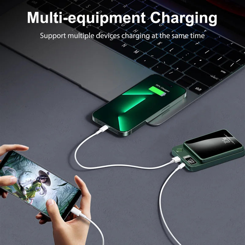 Wireless Magnetic Power Bank 10000mAh Fast Charging Portable Power Bank with LED Display