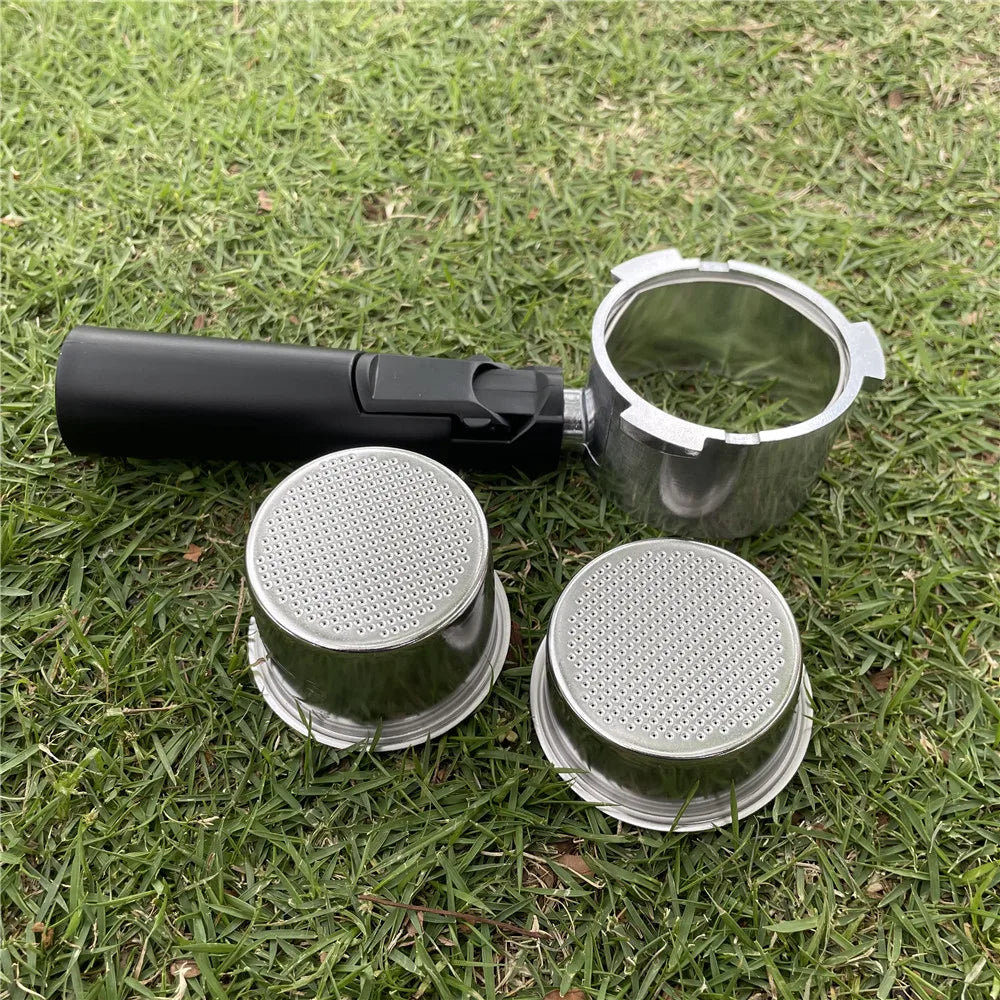 51mm Bottomless Coffee Portafilter with 1 2 4 Cup Baskets for Espresso Machines