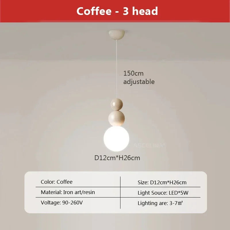 Nordic Style Pendant Lamp Chandelier for Living Dining Bedroom Home Decor Lighting Fixture
