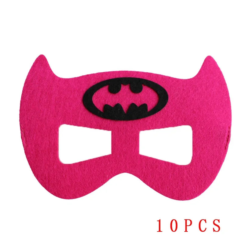 10 Pcs Halloween Superhero Masks Costume Set for Parties Cosplay & Gifts