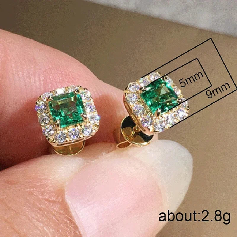 Elegant Zirconia Ear Studs for Women Wedding & Daily Wear Jewelry