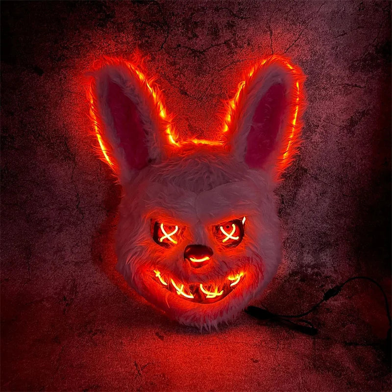 Luminous Animal Mask for Halloween Party Cosplay LED Light-up Costume Prop