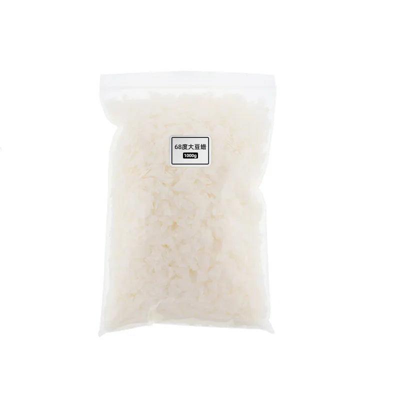 Soybean Wax for Candle Making 500g High Melting Point Flaky Material - White Beeswax Blend