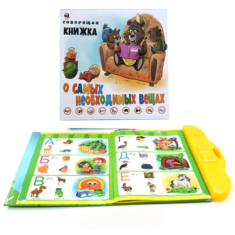 Interactive Russian Sound Book for Toddlers Educational Reading Toy