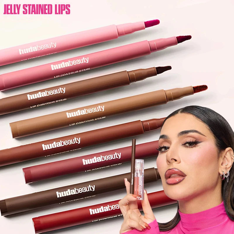 Waterproof Lip Liner Pencil for Nude & Red Lip Contour - Non-Stick Makeup Tool
