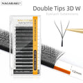Double Tips 3D W Eyelash Extensions Fans - Premade W Shape False Eyelashes