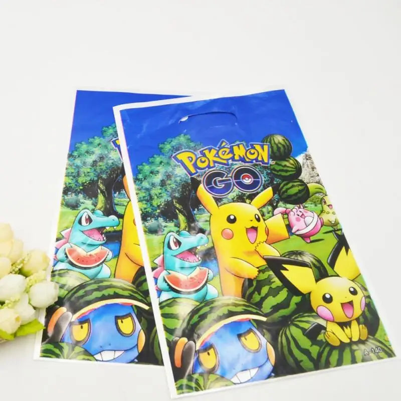 Kids Birthday Gift Bags Pack - Pikachu Party Decorations for Kids