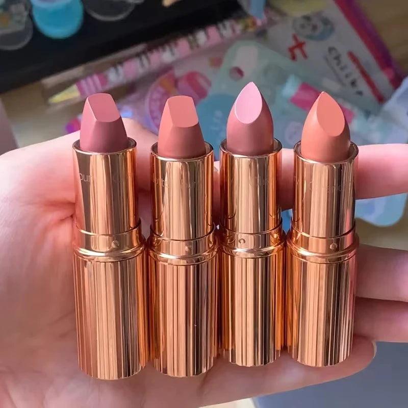 Multicolor Heart-Shaped Lip Gloss & Powder Blush Set - Highlight & Cosplay Makeup