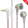 In-Ear Stereo Earphones with HD Microphone, 3.5mm Jack, Flat Headset