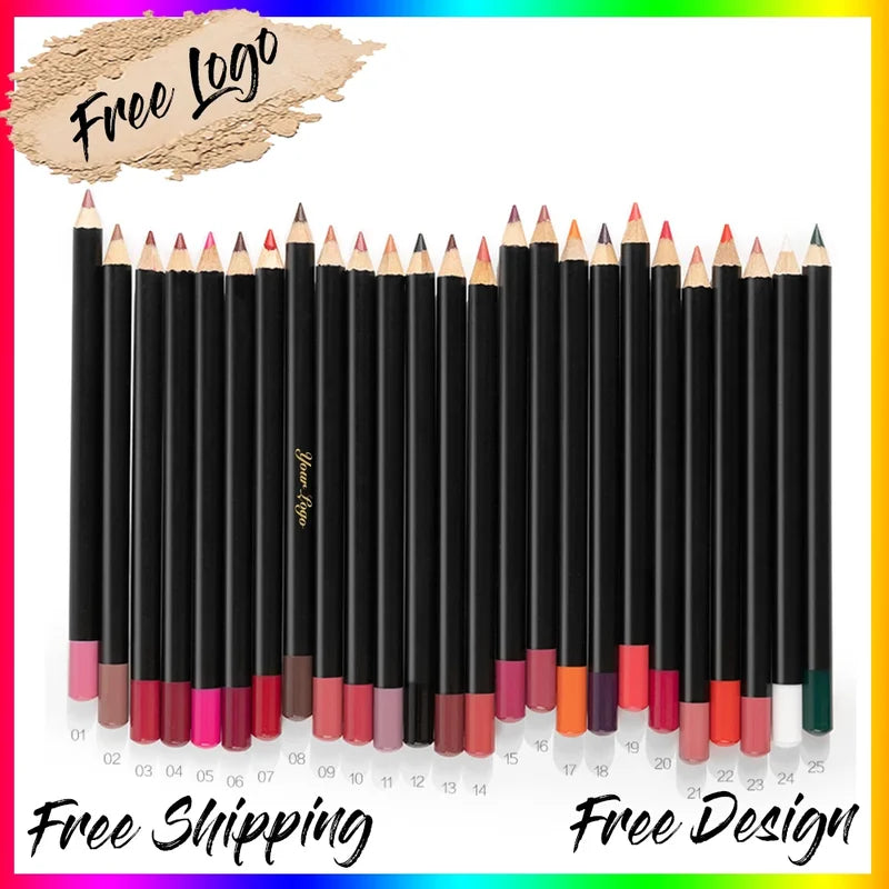 Multi-Color Vegan Lip & Eye Pencil Set - Sharpenable, Versatile Makeup