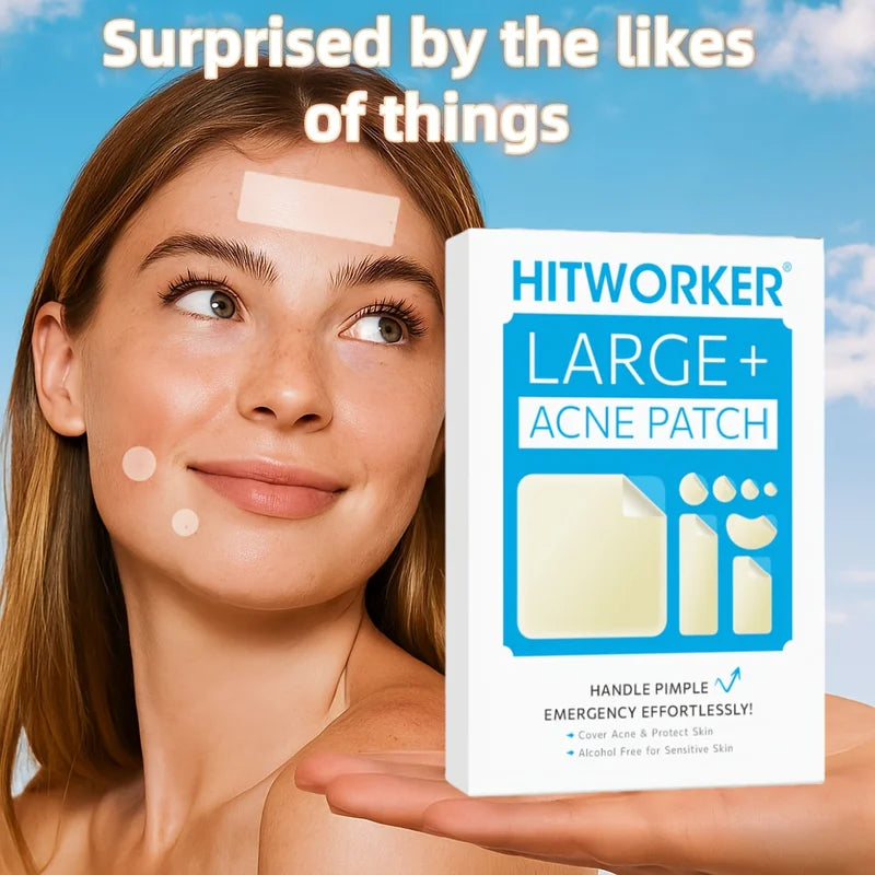 Hydrogel Acne Patches - 400 Sheets Facial Blemish Spot Treatment for Light Skin