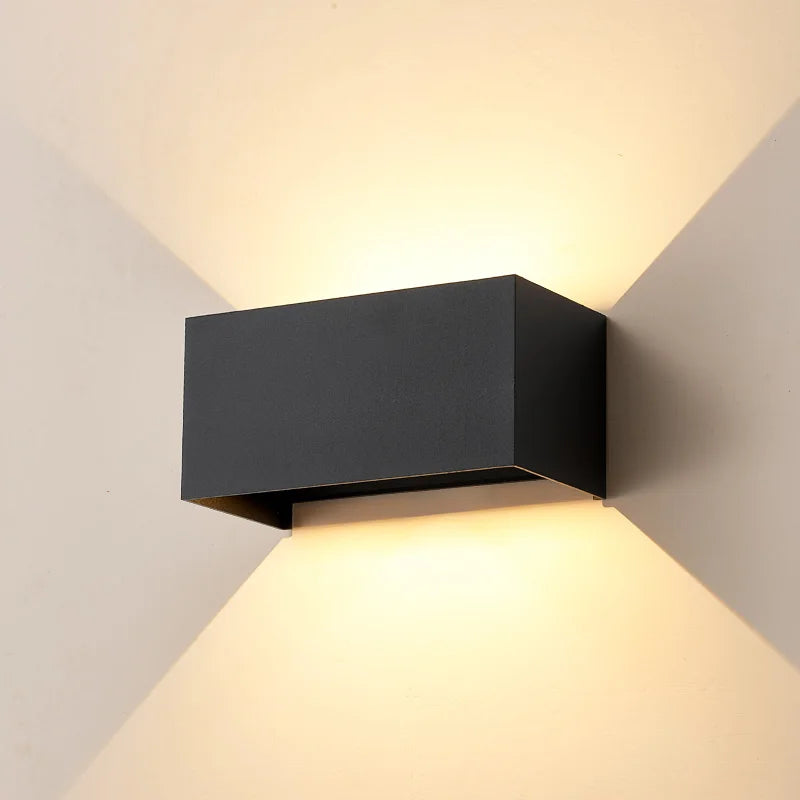 Outdoor Waterproof Aluminum LED Wall Light 12W/24W Porch Garden Interior