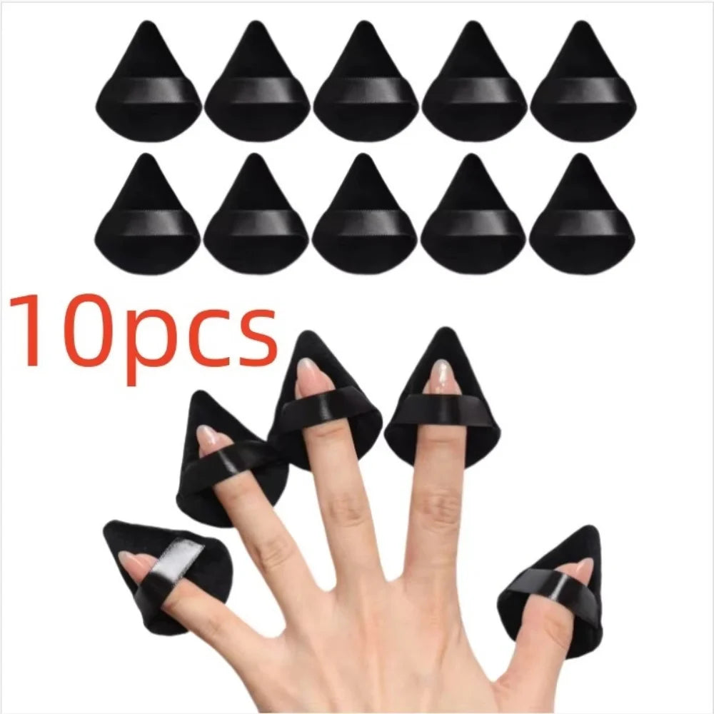 Triangle Velvet Powder Puff Makeup Sponge - Soft Cosmetic Blending Tool