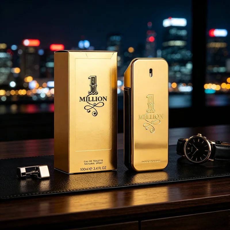 Long Lasting Men’s Perfume Spray - 1 Million Fragrance with Mandarin, Cinnamon & Amber