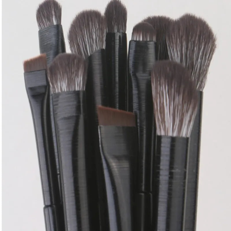 Multi-Use Eyeshadow Makeup Brush Set - Soft, Plastic Handle, 5/6 Pieces