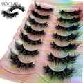 Handmade 3D Mink False Eyelashes - Natural, Thick, Elongated, Messy Style