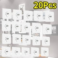 Self-Adhesive Wall Hooks 2-40 pcs Strong Sticky Mounting Racks for Home and Office